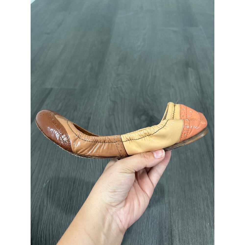 Miu Miu Patent Leather Patchwork Ballet Flats EU 40 US 10 - Picture 4 of 10